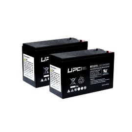 UPC UPGRADE PARTS COMPANY 12V7.2AH-T2-BATT-2PK-UPC Sealed Lead Acid (SLA) Rechargeable Maintenance Free Battery - 2 Pack Assembled in USA!