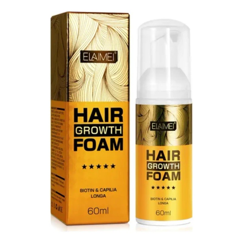 Espuma Con Biotina Crecimiento Barba Cuero Cabelludo Kit 2pz