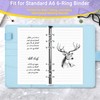 Antner A6 Lined Refill Paper 6-Hole Planner Inserts for A6