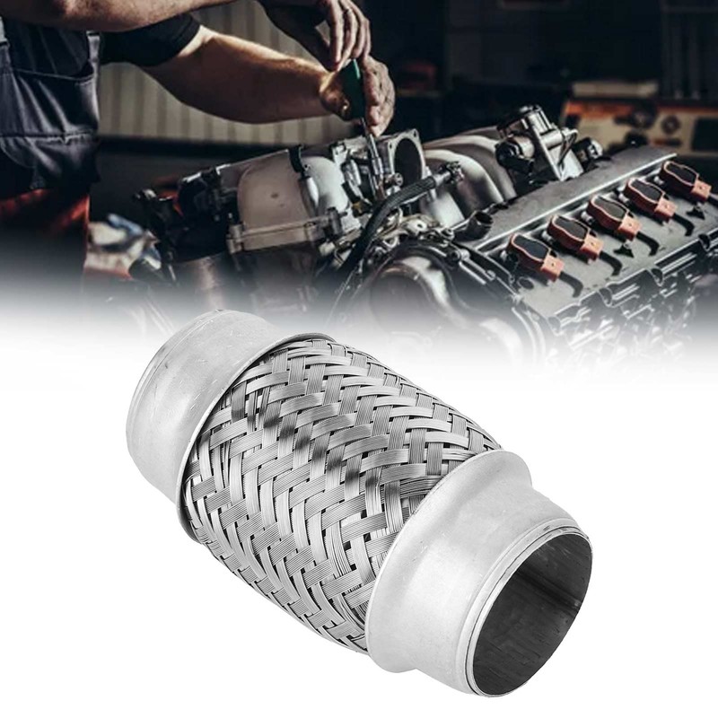 MUNEFE Flex Exhaust Pipe, Stainless Steel Exhaust Flange Repair Kit,