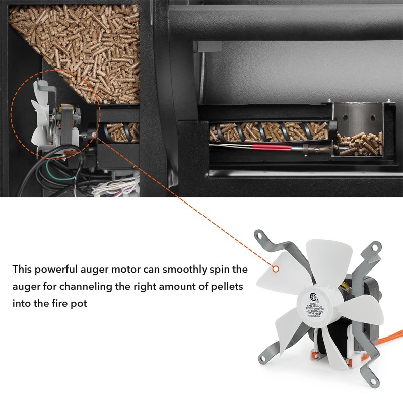 Stanbroil Pellet Grill Induction Fan Motor Replacement for All Pit