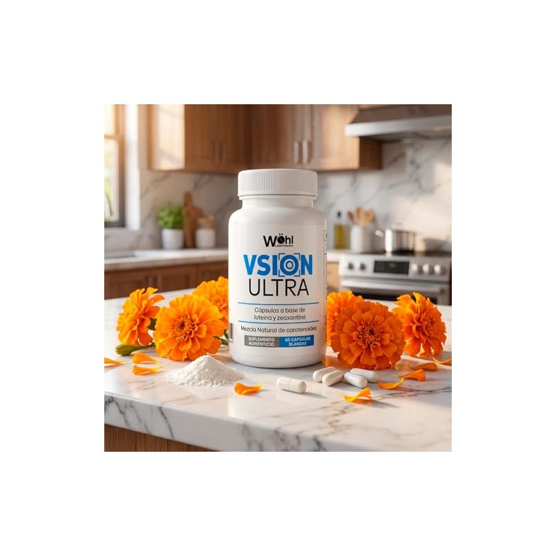 Vsion Ultra Laboratorios Luteína Zeaxantina Suplemento Natural Cápsulas
