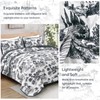 Drucon Black Farmhouse Quilt Set King Size, Toile Rustic Bedspreads,