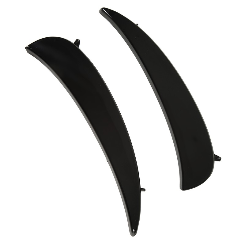 Gloss Black Front Bumper Fog Grille Air Vent Trims Replacement