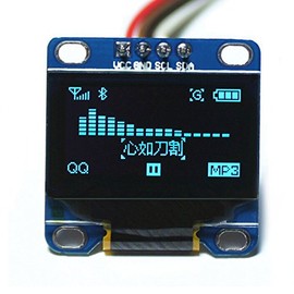 DIYmall 0.96" OLED Module 0.96 inch I2C IIC Serial 128X64 OLED Display Module SSD1306 Driver for Arduino 51 MSP420 STIM32 SCR Raspberry PI (1pc X Blue)