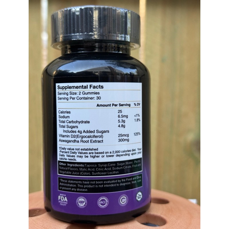 Eternal Spirit Beauty Ashwagandha Vitamin D2 Gummies Eternal
