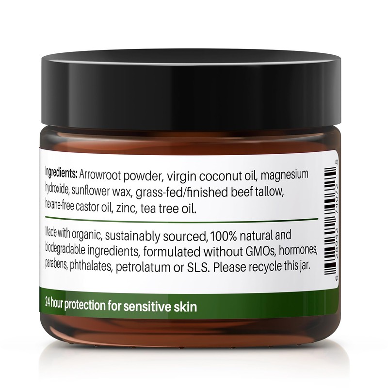 Organic Tallow Deodorant, Unscented, 75 g