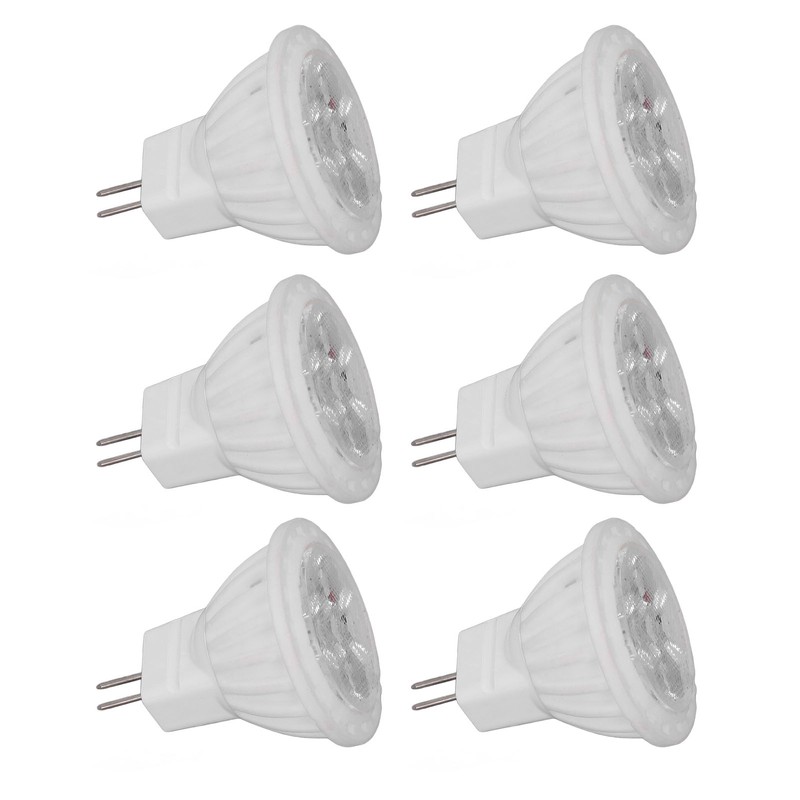 6Pcs MR11 LED Light Bulb 4W GU4 Dual Pin Bulb