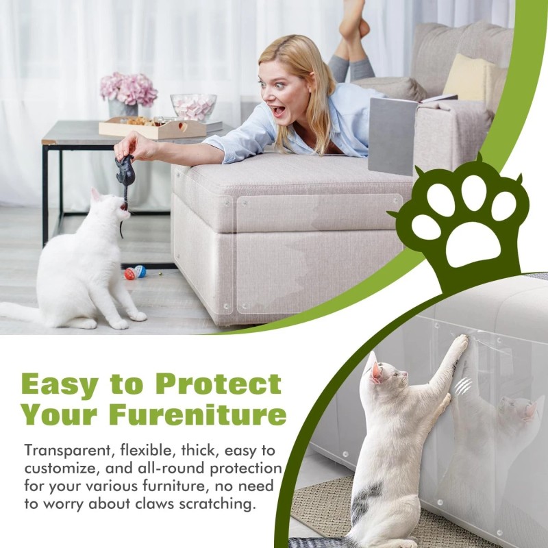 Brand: joyeux Daily Cat Scratch Furniture Protector,12 Pack Self-Adhesive Single