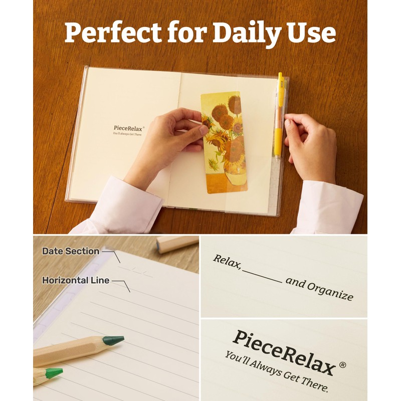 PieceRelax A5 3D Puzzle Journal for Adults, 300 Piece Plastic
