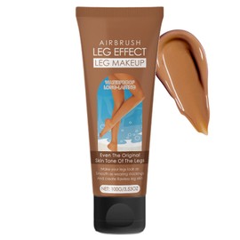 AmiCera Leg Makeup, Instant False Tan Cream, Tinted Moisturiser Body Concealer, Tattoo Cover Up Makeup, Self Tanning Lotion, Body Coverage Perfector for Vein Scar, Natural Tan Glow, Bronze 100g