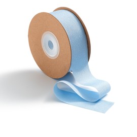 MORSUNBELA Ribbon Wedding Baby Blue Gift Ribbon Light Blue Silk Ribbon Wide Blue Decorative Ribbon 25 mm x 23 m