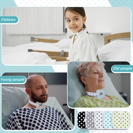 Geiserailie 40 Pcs 20 Sets 4 x 4 Inches Reusable Tracheostomy Dressing Absorbent Soft Tracheo Pads Tracheostomy Supplies for Wound Care