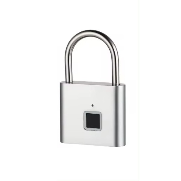 Lock with Fingerprint Fingerprint USB-C Rechargeable Padlock Waterproof for Locker,