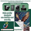 Bald Eagle Dishwasher Magnets Decorative Cover,4th of July Waterproof Magnetic
