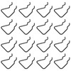 Kyuionty 16Pcs Pegboard Plier Holders, Stainless Steel Double Loop Pegboard