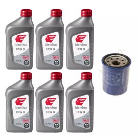 GENUINE Honda Oil Filter + (6 qts) Idemitsu 0w-20 Synthetic Oil - Oil Change Kit