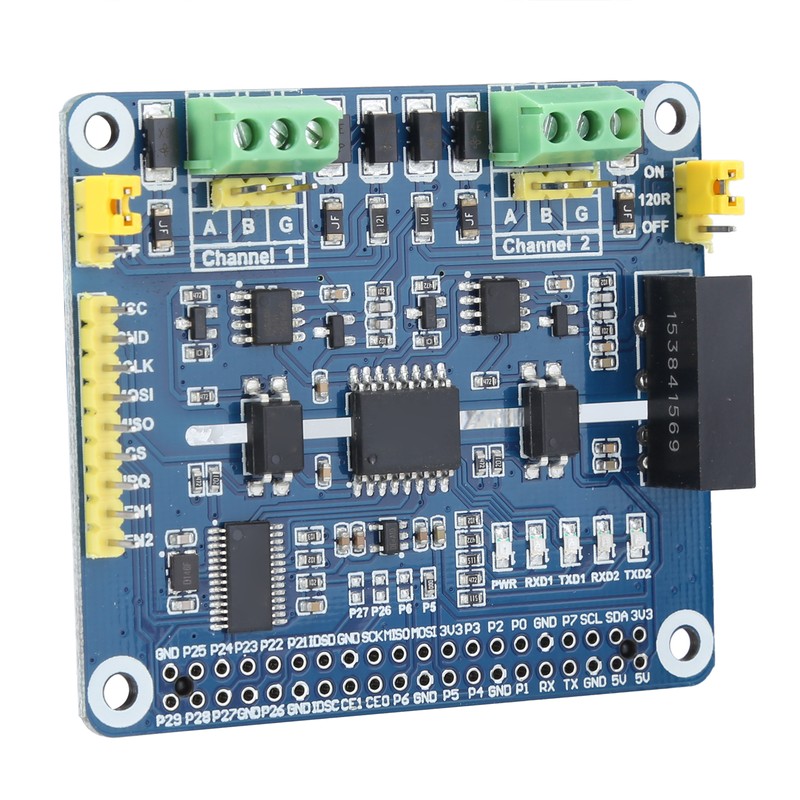 2‑Channel Isolated RS485 Expansion Hat Expansion Board Fit for Raspberry