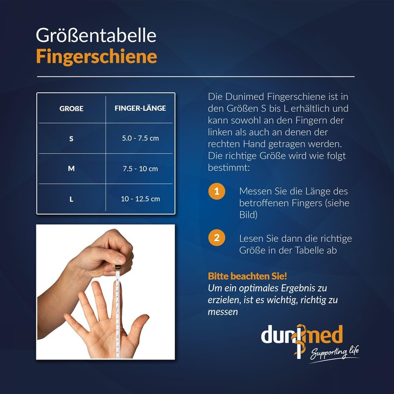 Dunimed Finger splint with adjustable strap