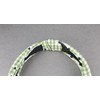 green White gingham turban knot headband plaid fabric covered band