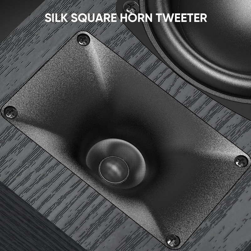 Saiyin Passive Bookshelf Speakers, 2-Way Passive Speakers, 3.5" Woofer &