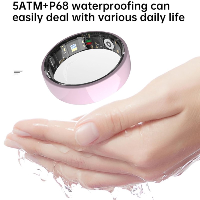 Pomya Smart Ring, Wearable Fitness Tracker Ring IP68 Water Proof