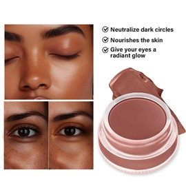 Under Eye Brightener & Concealer - Hydrating Color Corrector for Dark Circles, Lightweight Undereye Brightening Cream with Hyaluronic Acid & Shea Butter, Smooth & Blendable (Golden Toffee, 1)