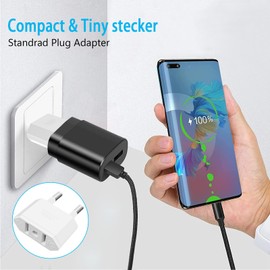 Tixlux Pack of 2 Travel Adapters, US to EU Adapter, US to EU, US to 2 Pin Germany/Europe Plug, EU Plug Adapter for Devices with USA White