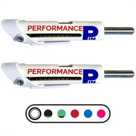 PERFORMANCE PIN The Original Drop Set Pins for Gym | One More Rep with Weight Stack Pins | Instant Transition to Lower Weights for More Reps | Proudly MADE IN AMERICA | 5/16" Pin | White