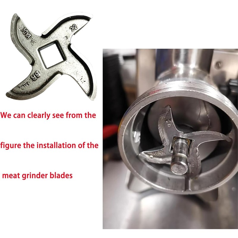 #22 Meat Grinder Blade Stainless Steel Knife Cutter Replacement, Please