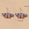 WCRAZYE Colorful Moon Butterfly Moth Dangle Earrings for Women Statement