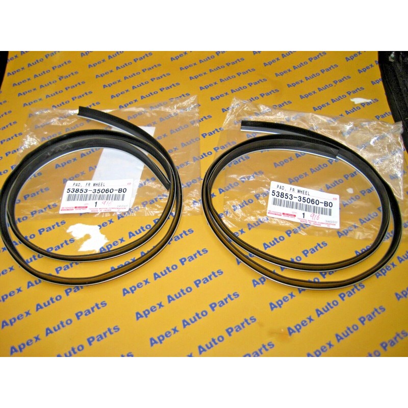Toyota 4Runner Limited Front Fender Flair Rubber Seal Silver OEM