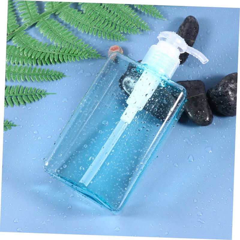 BIUDECO 2pcs Petg Pump Bottles for Essential Oils Portable Refillable