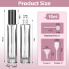 YOCASII 4PCS Glass Travel Perfume Bottle Refillable Atomizer, 10ml Travel