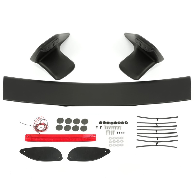 HECASA Trunk Spoiler w/3RD LED Brake Ligh Compatible with 2000-2005