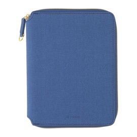EDiT DA-ZDC31-BL Notebook Cover, One Page Per Day/Weekly Vertical B6 Round Zip Cover, Pedal Tweed Refill Sold Separately, Marks Blue