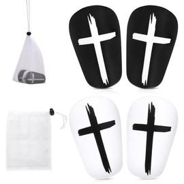 2 Pair of adult mini football shin guards - reinforced thickened PU protective leg board, with cross straps, without electricity, very suitable for sports protection, sportswear |   modern sports accessories |   durable shinguards