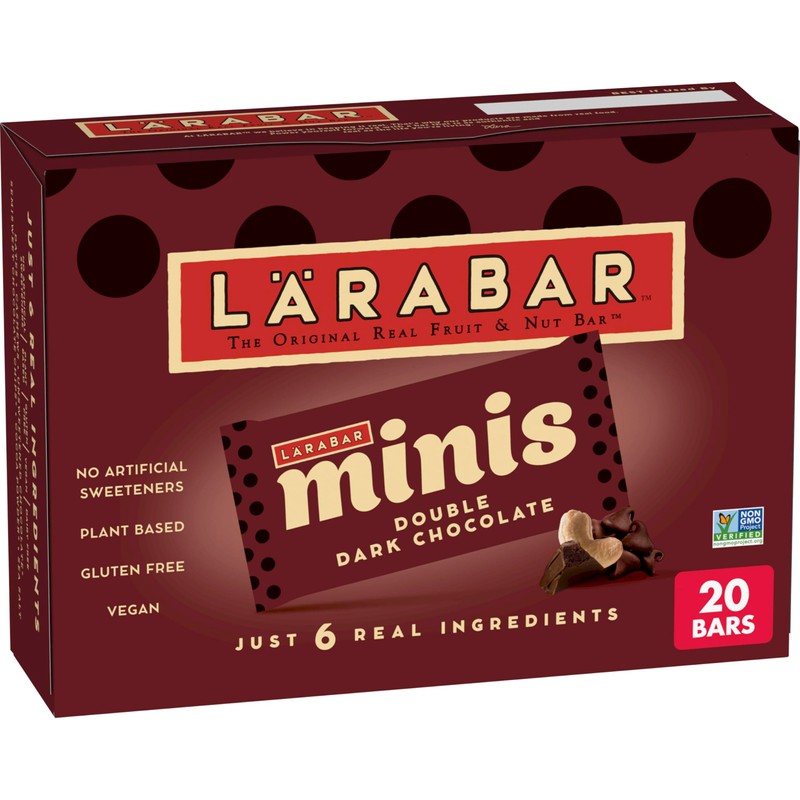 Larabar Double Dark Chocolate Mini Bars, Gluten Free Vegan Bars,