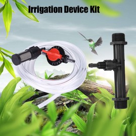 Aatraay Fertilizer Injector, Venturi Fertilizer Mixer Injectors Garden Irrigation Fertilizer Device Kit for Drip Irrigation G3 / 4 Fertilizer Injector Switch Filter Wate Tube Garden Device
