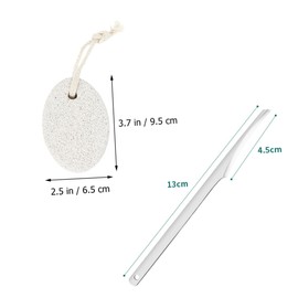 Healeved Pedicure Tools Kit Foot File Callus Remover Pedicure Exfoliator Tool Foot Scrubber