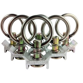 iapyx Pack of 6 Single End Fittings Easy End Fittings for Airline Rails 1800/900 daN