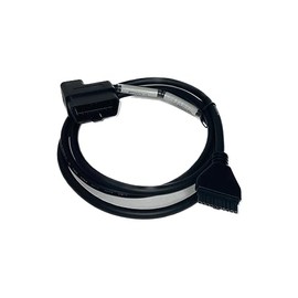 Cable for PT30 HOS ELD Logbook, Compliant ECM w/DOT-Electronic Logging Device, SQUARE Black Light Duty OBDII Cable, Part # PTSSOL15