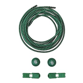 seerjik Reflective No-Tie Elastic Sports Shoelaces with One size For All Family Members (Pine)