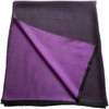 Purple & Black Solid Colour Fringe Design Nepalese Shawl Scarf