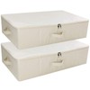 iwill CREATE PRO Collapsible Rigid Storage Baskets for Underbed Organizer,