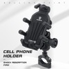 Motorcycle Phone Mount Holder with Vibration Dampener Anti-theft Motorcycle Cell