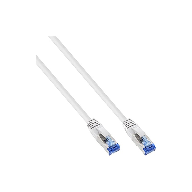 InLine 76805W Patchkabel, S/FTP (PiMf), Cat.6A, 500MHz, halogenfrei, Kupfer, weiß,