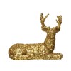 Creative Co-Op Resin and Sequin Deer, Gold