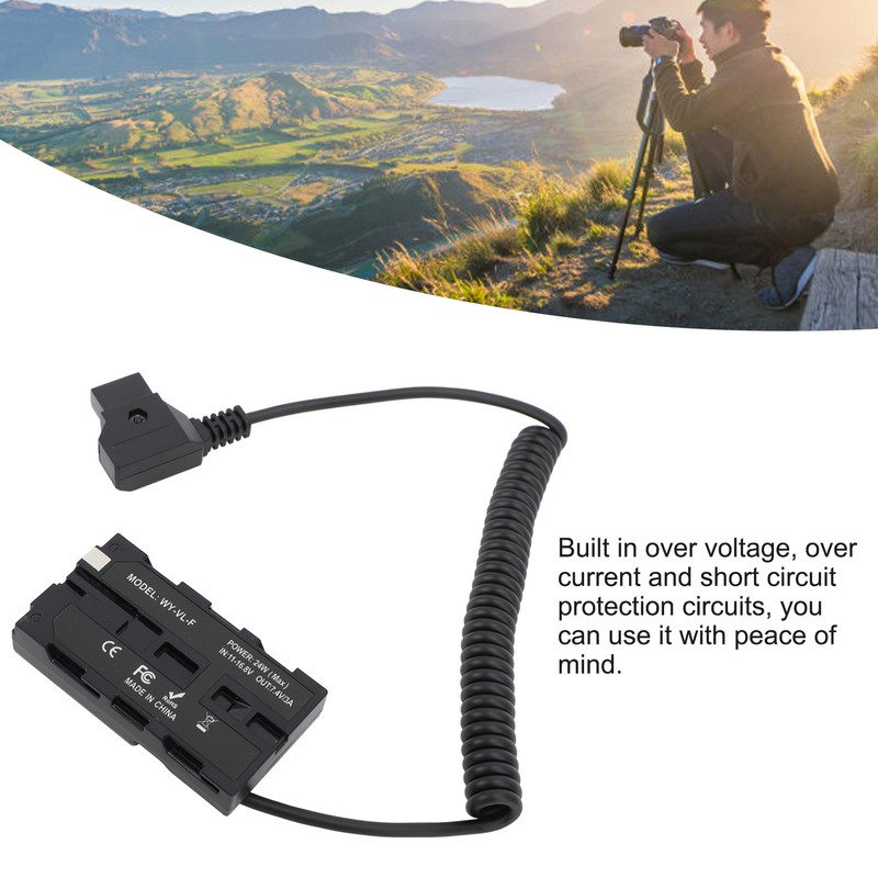D Tap to NP F550 Dummy Battery 37‑100cm Cable High