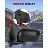 cciyu Black Power Left and Right Side View Mirror Manual